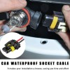 NoBrand 2 PCS Bulb Socket, Headlight Connector Female Adapter Wiring