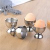 REOVE Egg Cups Set Stainless Steel Soft Boiled Egg Cups