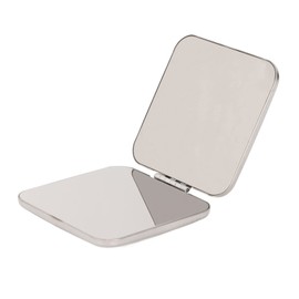Mini Espejo Plegable de Bolsillo Espejo de Doble Cara de Acero Inoxidable Pequeño Monedero Espejo de Viaje Portátil Espejos Cosméticos Compactos para 