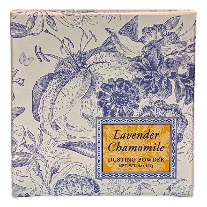Greenwich Bay LAVENDER CHAMOMILE Dusting Powder, After-Bath Body Powder, 4