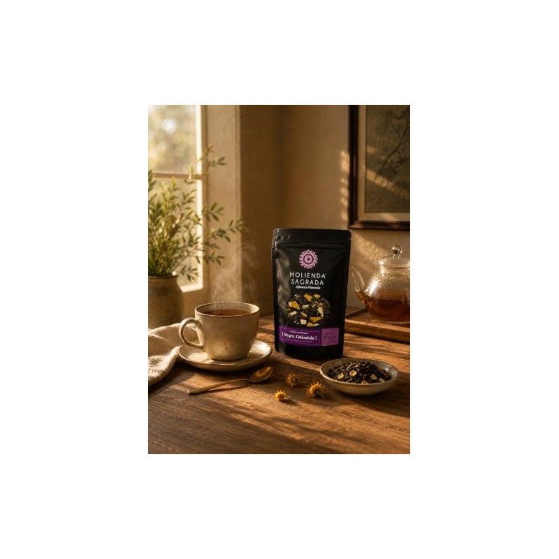 Molienda Sagrada Té Negro Calendula, 250 gramos