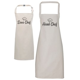 The Gift Project Head Chef & Sous Chef - Adult & Kids Apron Set - Adult Size
