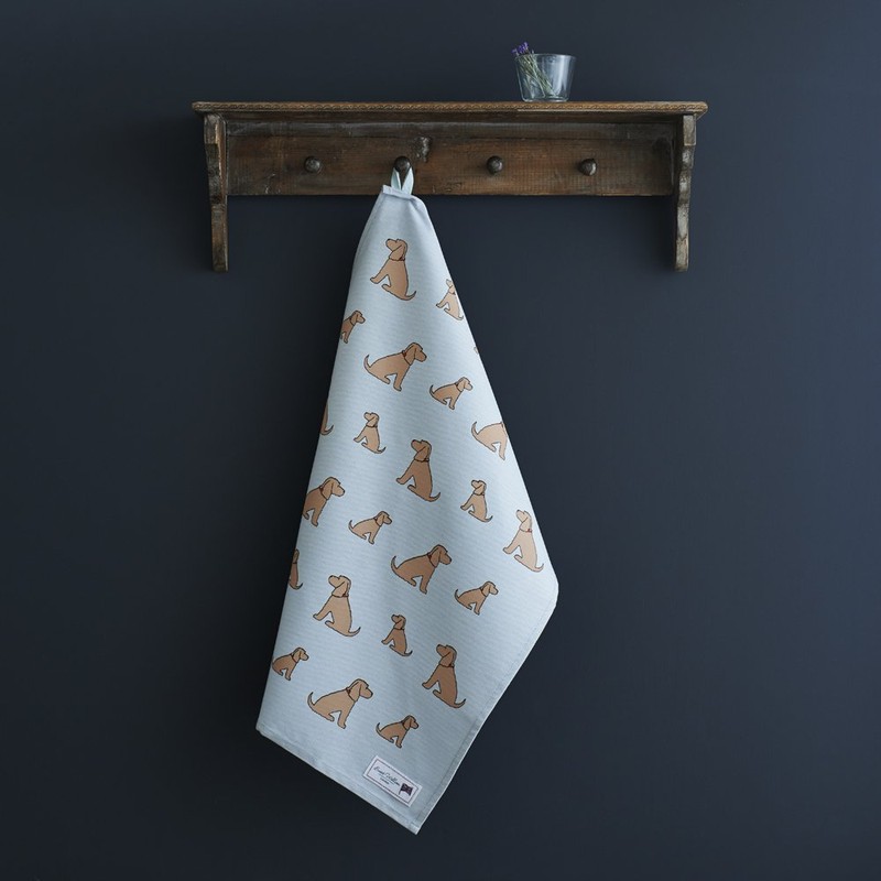 Sweet William Golden Cocker Spaniel Tea Towel