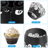 PATIKIL Cupcake Wrappers Paper, 50 Pack Baking Cups Standard Cloud