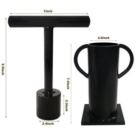 Rock Crusher Manual Hand Ore Crusher Glass Breaker Heavy Duty Frit Maker Mining Pulverizer Gold Prospecting Rock Hound