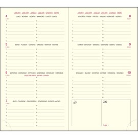 Exacompta Internal Refill for Eurotime 16 Diary, Jan to Dec 2018