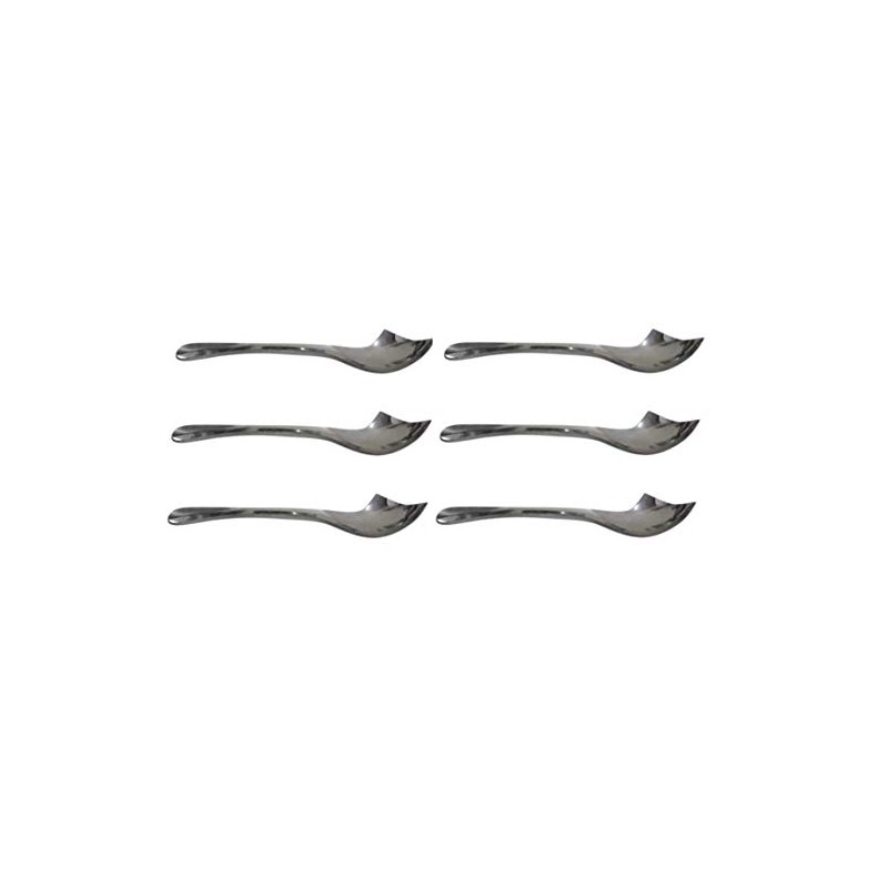 Dynore Set of 6 Classic Side Cut Dessert Spoons