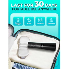 Portable Water Flosser for Teeth Pick - Cordless Electric Oral Irrigator for Adults & Sensitive Gums 300ML Braces Cleaning 5 Jet Tips, IPX7 Waterproof for Travel, Rechargeable BPA-Free 4 Modes
