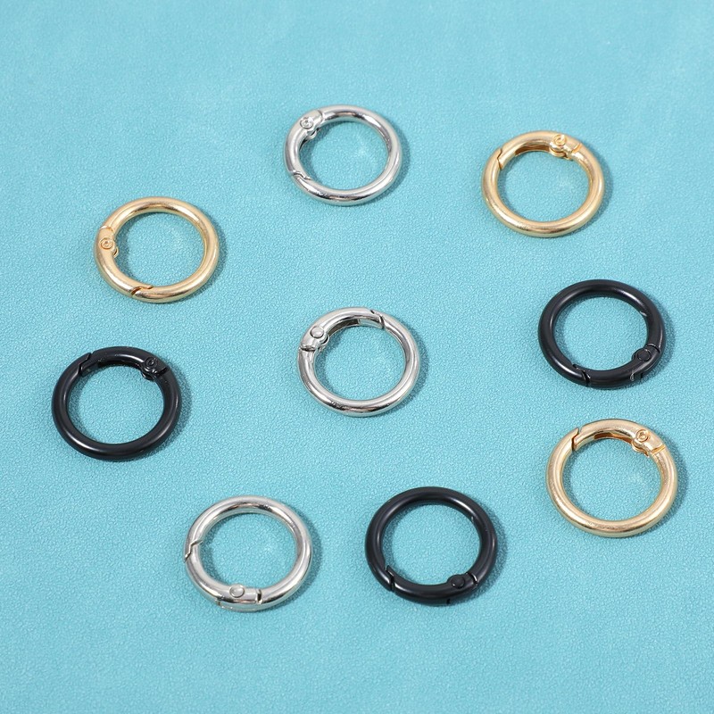 30 Pcs Crochet Bag Rings Trigger Spring O Rings Set