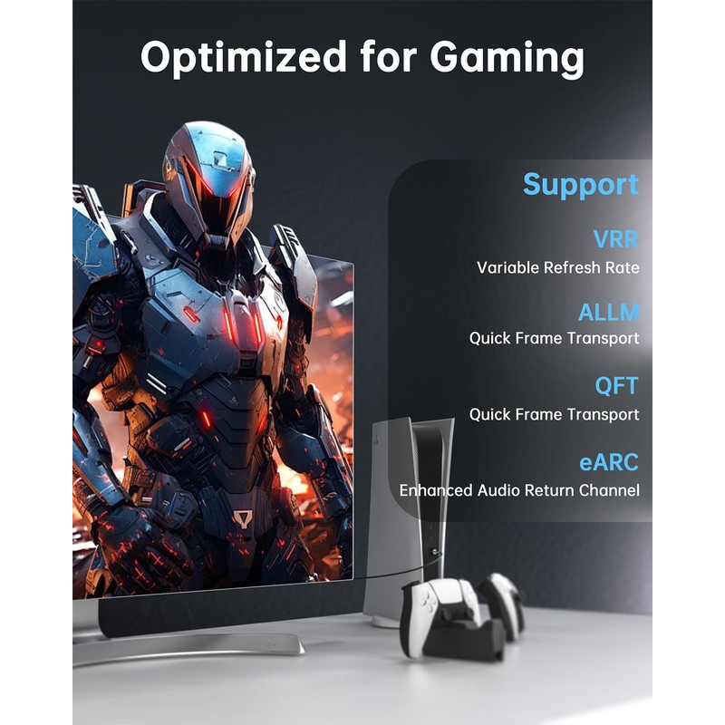 YSerendept HW Series CL3 Cable de fibra óptica HDMI 2.1