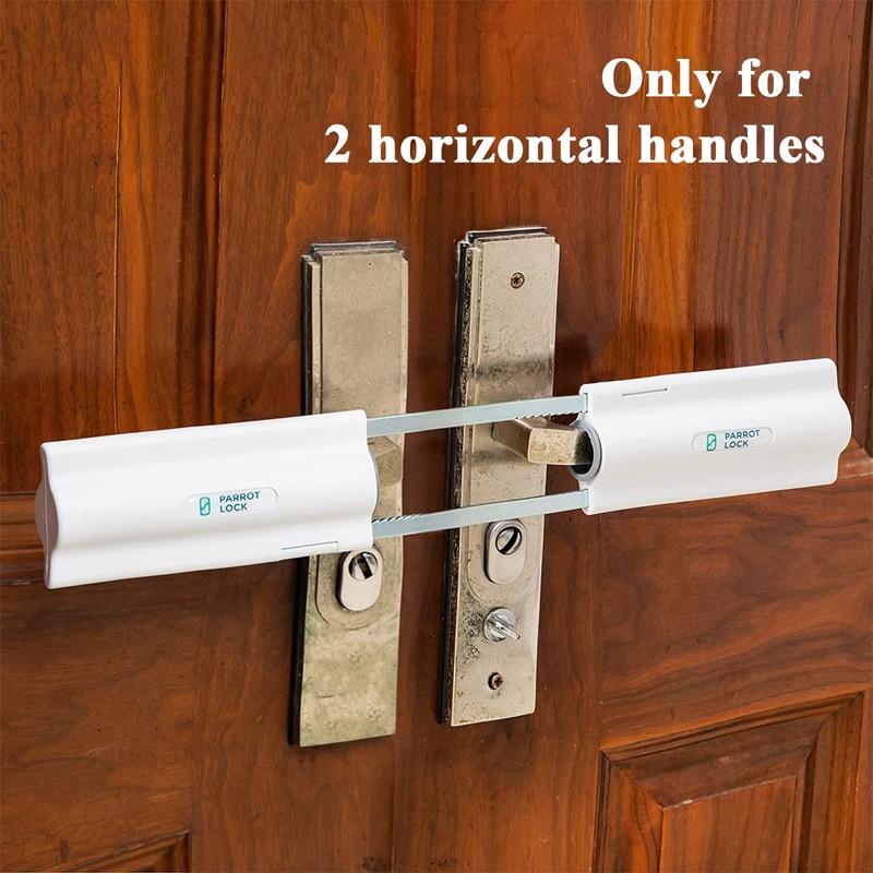 French Patio Door Security Lock for Straight Double Hinged Swing