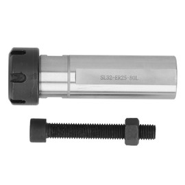 Collet Chuck Holder Straight Shank Extension Rod CNC Lathe Machine Tapping Tool SL32‑ER25‑80L