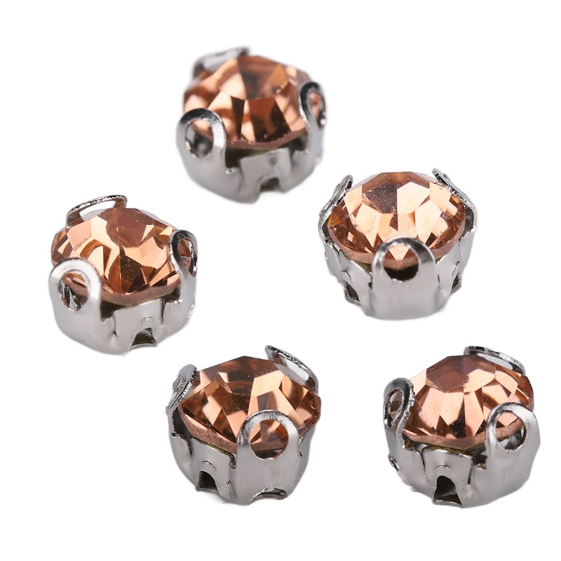 1440pcs Bulk Flatback Steel Back Rhinestones Cute Craft Rhinestones for