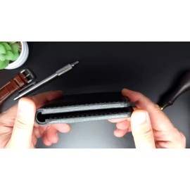 Bellicose Leather Co. Handcrafted Leather Wallet for Men, Premium Quality Bifold Leather Wallet Gift - Black w/White Thread