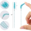 Tbestmax 50 Pcs Varitas de Mascara Desechables, Cristalino Ceja Spoolies