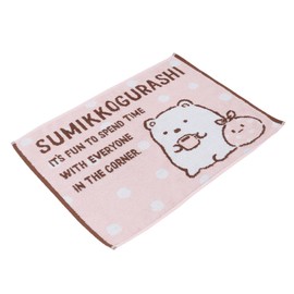 Marushin 6575035100 Bath Mat, Sumikko Gurashi Shirokuma Shirokuma Rest Towel, Approx. 17.7 x 23.6 inches (45 x 60 cm)