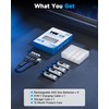 HW USB Rechargeable AAA Batteries, [1.5V, 4-Pack] 1300mWh Lithium Battery