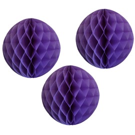 3-pack 5 Inch Honeycomb Tissue Paper Balls (Lavender)