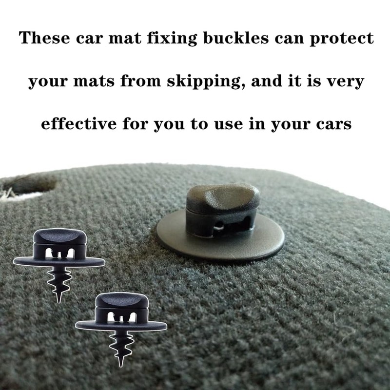 JLEivvi 12 PCS Car Mat Clips Universal Carpet Lock Clips