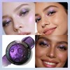 Dark Purple Glitter Eyeshadow Palette, Smoky Shimmer Metallic Single Eyeshadow,