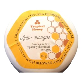 Crema Anti Arrugas Cera Abeja Jalea Real 60g Todo Tipo Piel Día Noche
