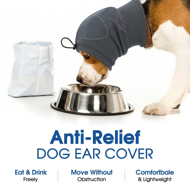 SUNFURA No Shake Ear Wraps for Dogs, Dog Ear Cover