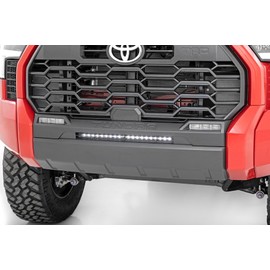 Rough Country 20" LED Bumper Kit for Toyota Tundra (2022-2025) - Slimline 20-inch LED Light Bar, 7200-Lumen Off-Road Flood Beam, Behind-Grille Factory Fit