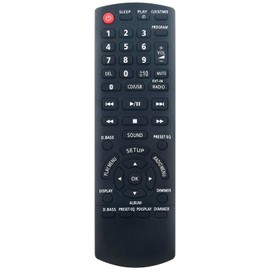 Allimity N2QAYB001101 Replacement Remote Replacement for Panasonic CD Stereo System SC-PMX70 SC-PMX74 PMX70 SA-PMX7 SC-PMX80 SA-PMX70BEB SA-PMX82MEBK SC-PMX84 SC-PMX92