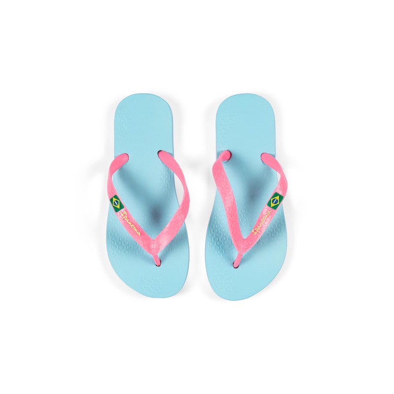 Ipanema Girls' CLAS Brasil II Kids Flip Flops, Light Blue