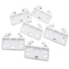 Helonge Drawer Guide Bracket, 6 Pcs White Drawer Slides Guides