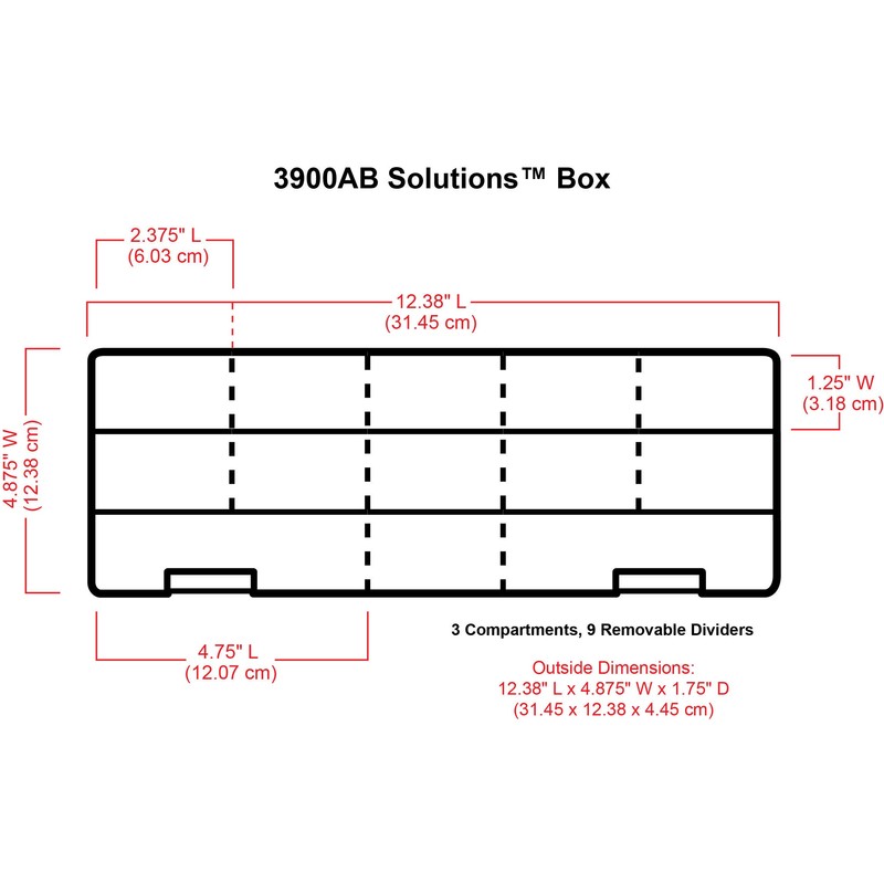 ArtBin 3900AB Solutions Extra Long Box, Art & Craft Organizer