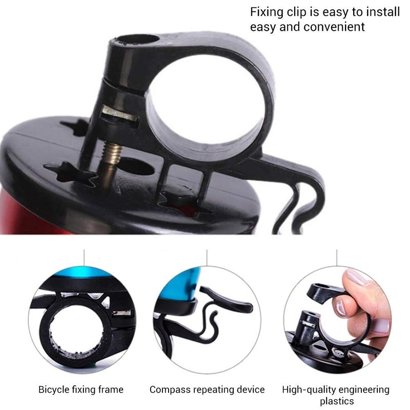 Calayu Bicycle Bell Bicycle Compass Bicycle Handlebar Ring Bell with