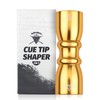Adhafera Pool Cue Tip Shaper (Gold)
