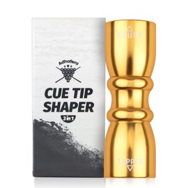 Adhafera Pool Cue Tip Shaper (Gold)