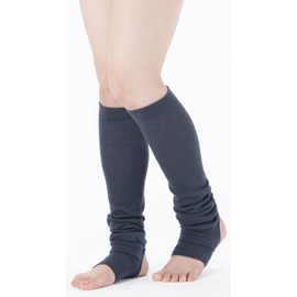 Selvan Yoga Teacher Cold Protection Leg Warmer, Heather Navy, 2 Pieces
