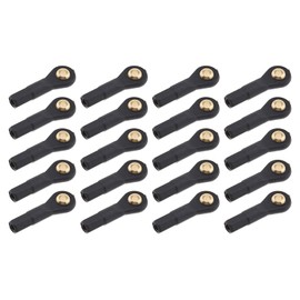 OTOTEC 20Pcs M2 Ball Head Holder Tie Rod End Joint Fit for RC Car Steering RC Plane/Glider Control Surfaces RC Boat Rudder/Throttle Control Servo Horns Car Accessory 2.0xL19mm