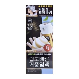 Mise en Scene Easy and Fast Foam Dye 3N Black Brown 2 Pack / 미쟝센 쉽고 빠른 거품염색 3N 흑갈색 2개팩