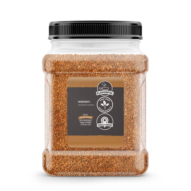 Birch & Meadow Granulated Cinnamon, 14.4 oz, Tea Cut, Drinks,