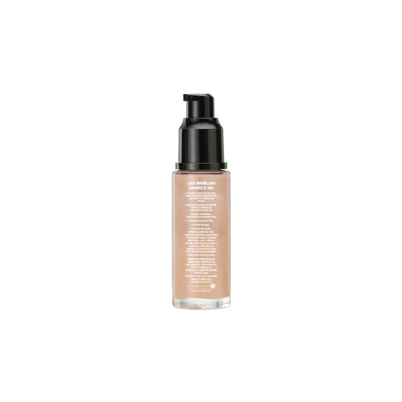 Renova Base Maquillaje Liquido Larga Duracion Matte24 Color Beige Natural