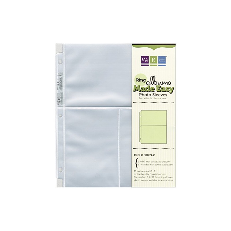 We R Memory Keepers We R Ring Photo Sleeves 8.5