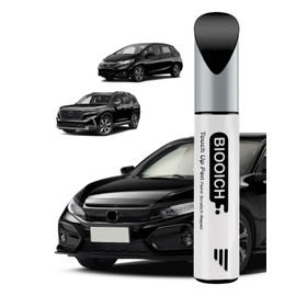 BIOOICH Touch Up Paint Pen Exact Color Match Car Chip and Scratch Repair (for Honda, Crystal Black Pearl(NH-731P))