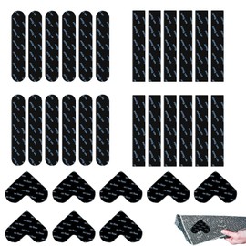 Non-Slip Mat for Carpet, Non-Slip Underlay, Three Styles, Washable and Reusable, Non-Slip Stopper Pads, Easy to Remove, Non-Slip Stop for Easy Carpet Cleaning