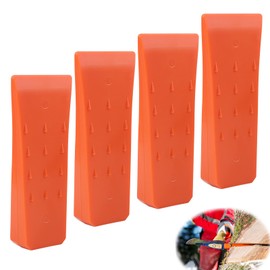 SWAWIS Pack of 4 Chainsaw Felling Wedge, Forest Wedge, Tree Wedges, Orange, Tree Felling Wedge, 6 Inches, Plastic Forestry Wedge, Impact Resistant Wedge for Controlled Felling of Trees