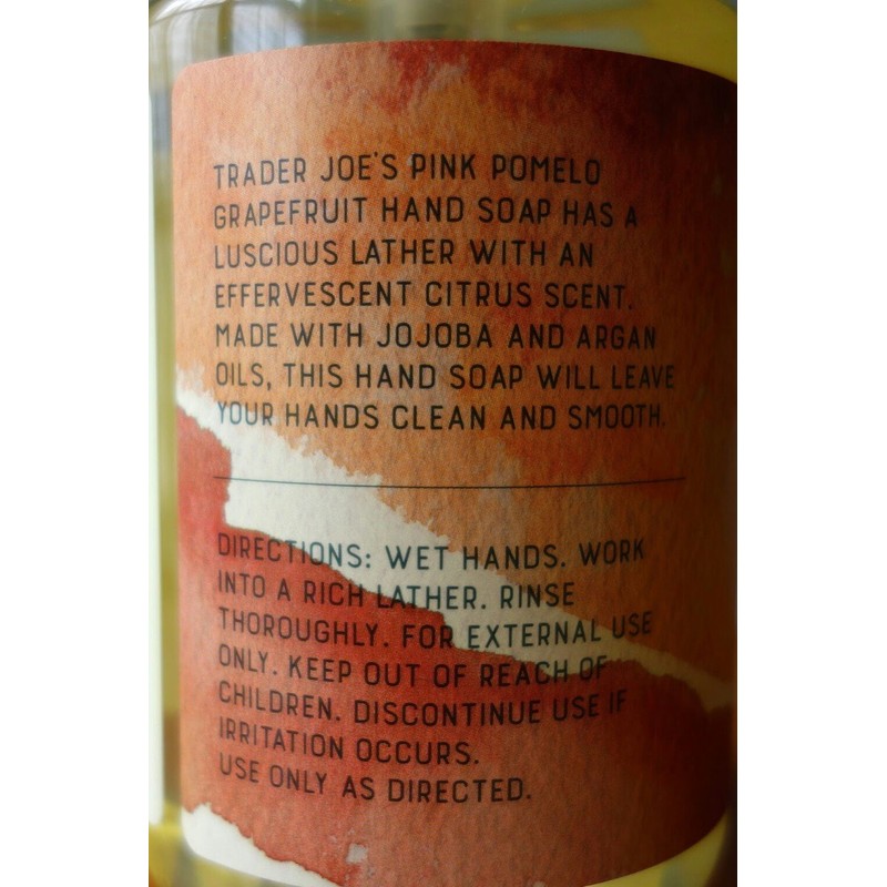 Trader Joe's Pink Pomelo Hand Soap 17 FL OZ (503