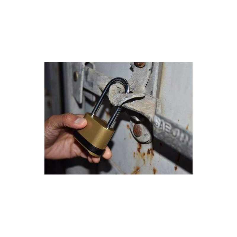 Homezone® Heavy Duty Combination 4 Digit Shed Padlock Brass Security