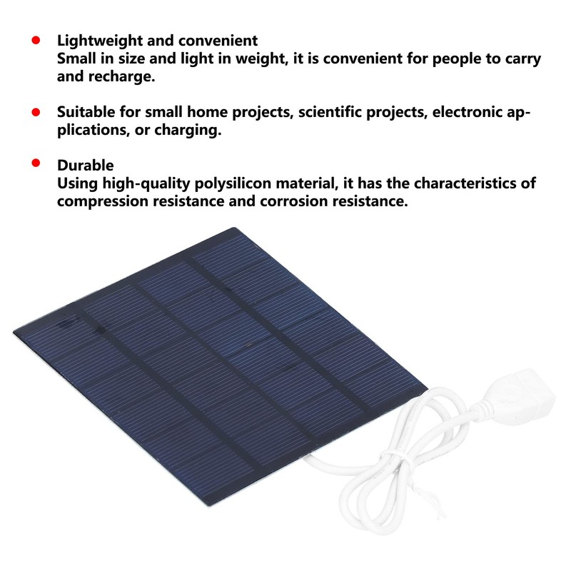 yaogohua TOTITOM 1.5W 6V Solar Panel Portable DIY Solar Charging