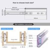 Drawer Guide, Full Extension, 1 Pair Drawer Runners, Ball Bearings,