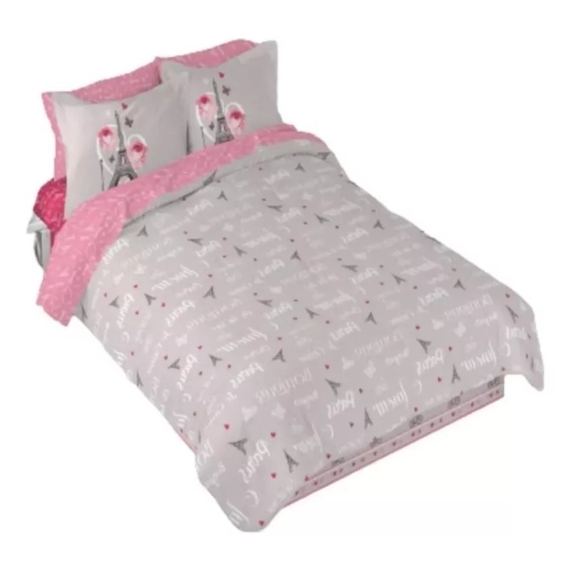 Primavera Edredón Juliette Paris Gris Individual 6 Pzs. Competition