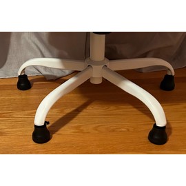 5Pcs Bell Glides 2.5" Overall Glide Height When Installed with On/Off Setting Replacement Office Chair or Stool Swivel Caster Wheels to Fixed Stationary Castors for Hardwood Floors