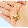 Witch Knot Necklace Stainless Steel Protective Pendant Talisman Amulet Gifts,